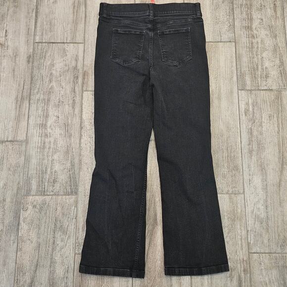 Spanx Bootcut Jeans Womens Size M Black Pull On Stretch Denim Slimming Comfort - Picture 6 of 11